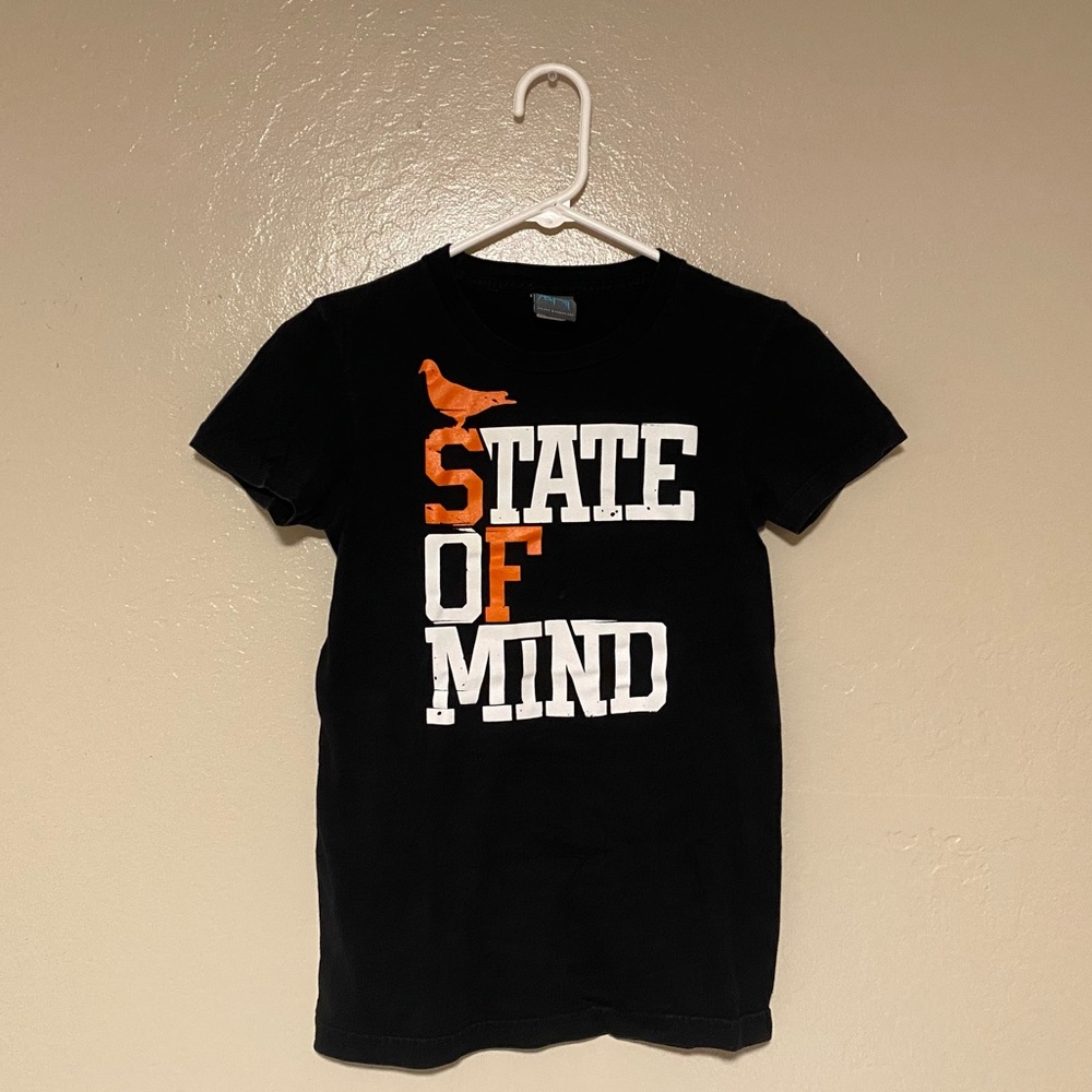 San Francisco SF Giants Tshirt Tee by Adapt Advancers State of Mind Black SMALL